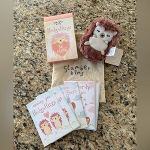 NWT Slumberkins Valentine’s Day Scarlet Hedgehog Mini w|12 cards & envelopes ♥️